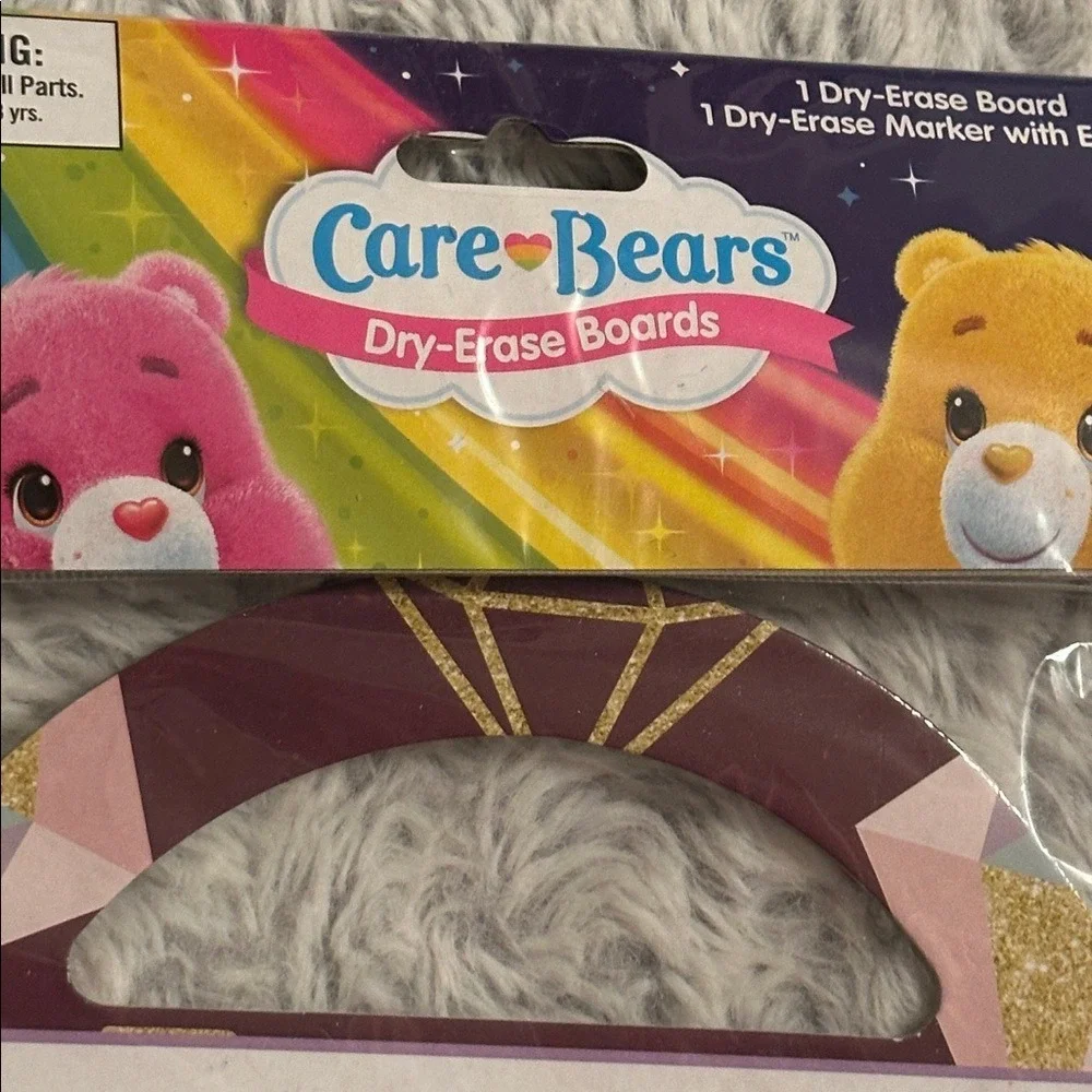 Care Bears Dry Erase Board Set Share Bear Do Nut Worry Be Happy New with Marker
